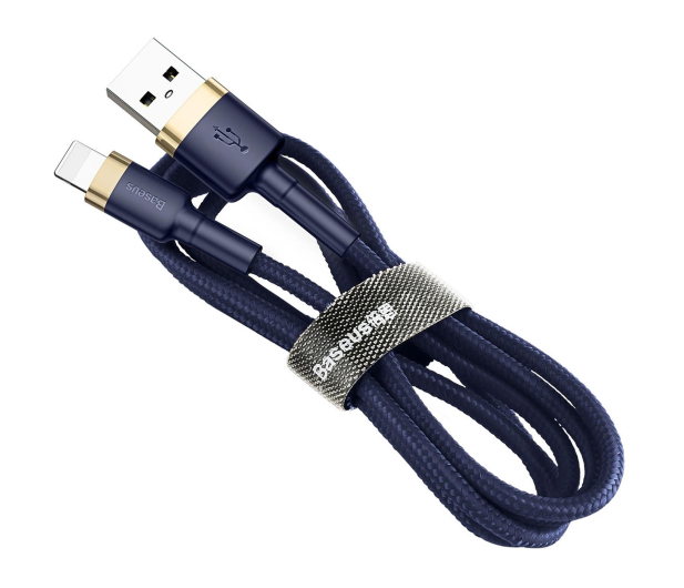 Baseus Kabel Cafule USB-A /Lightning 2.4A QC 3.0 1m niebiesko-złoty - 1502052 - zdjęcie 2